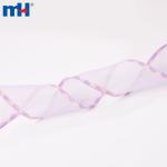 Cinta de borde tejido transparente de 38 mm para cabello