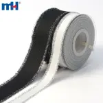 Ruban de soie grossier avec bord doré, 38 mm