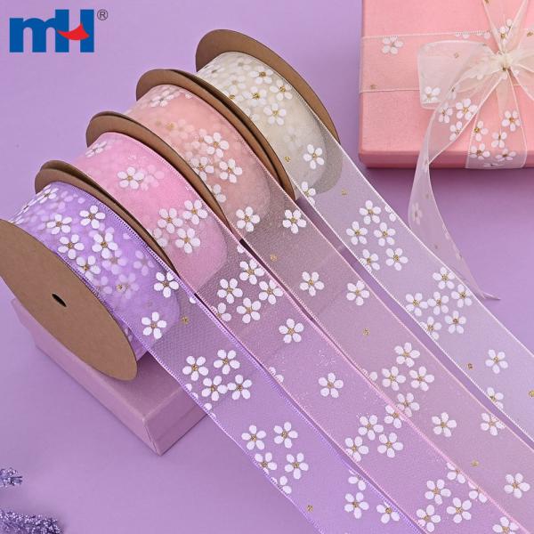 Gulli bosma organza lentalari