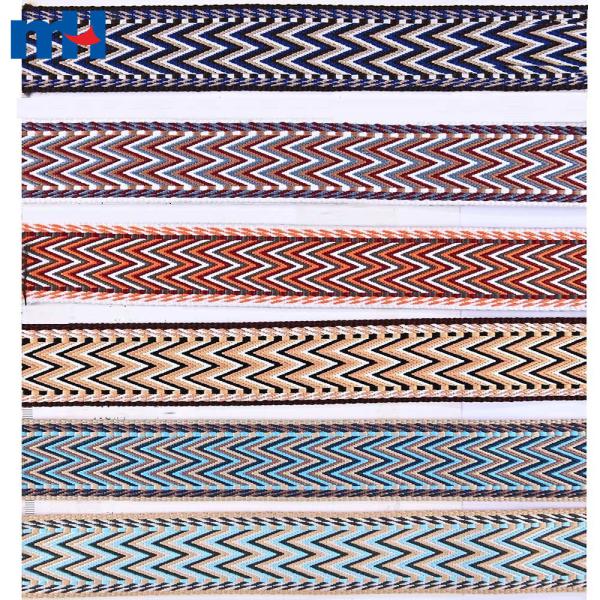 Alça de poliéster jacquard para alça de bolsa