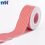 Оптова стрічка Grosgrain у червону та білу смужку 1 1/2 дюйма