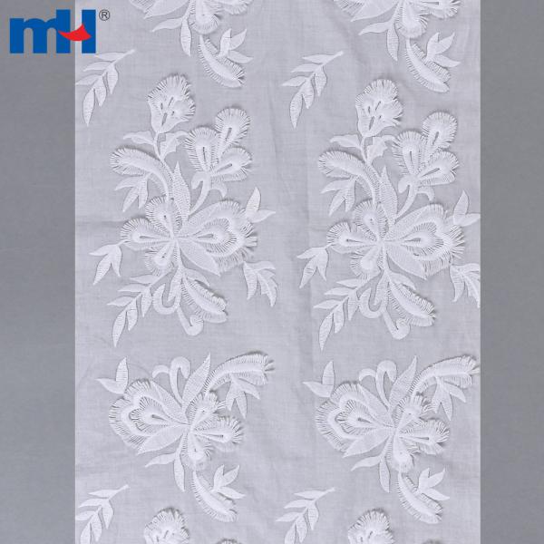 Pizzo di cotone ricamato 3D