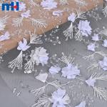 Tessuto di pizzo 3D con paillettes