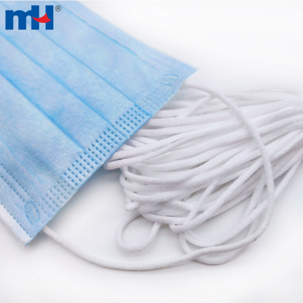 Cordino elastico per maschera facciale rotonda da 2 mm