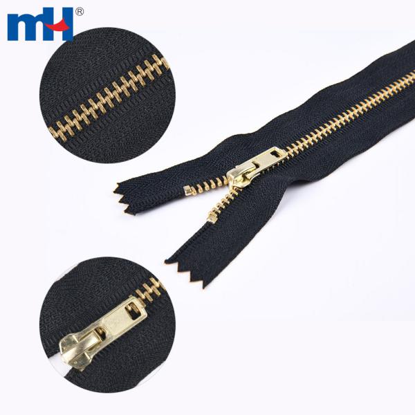 # 4 Cerniera in metallo ottone 4yg per jeans
