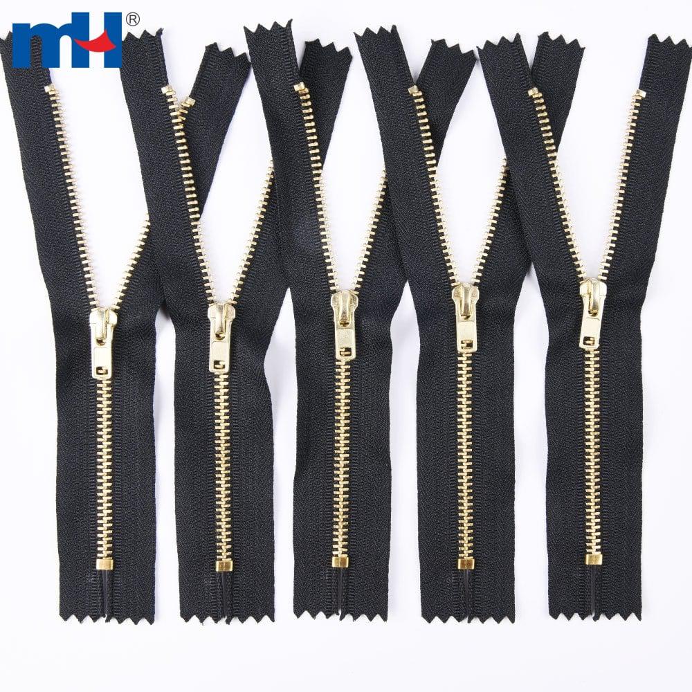 # 4 Cerniera in metallo ottone 4yg per jeans