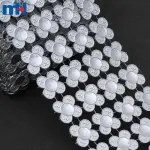 Cinta de malla brillante tachonada de pedrería