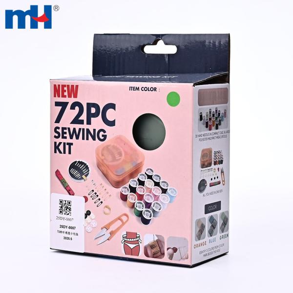 72-teiliges Nähset – kleine Box (106 x 113 x 47 mm)
