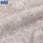 Tecido bordado Chikankari