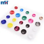 Botón de resina de diferentes colores para trajes.