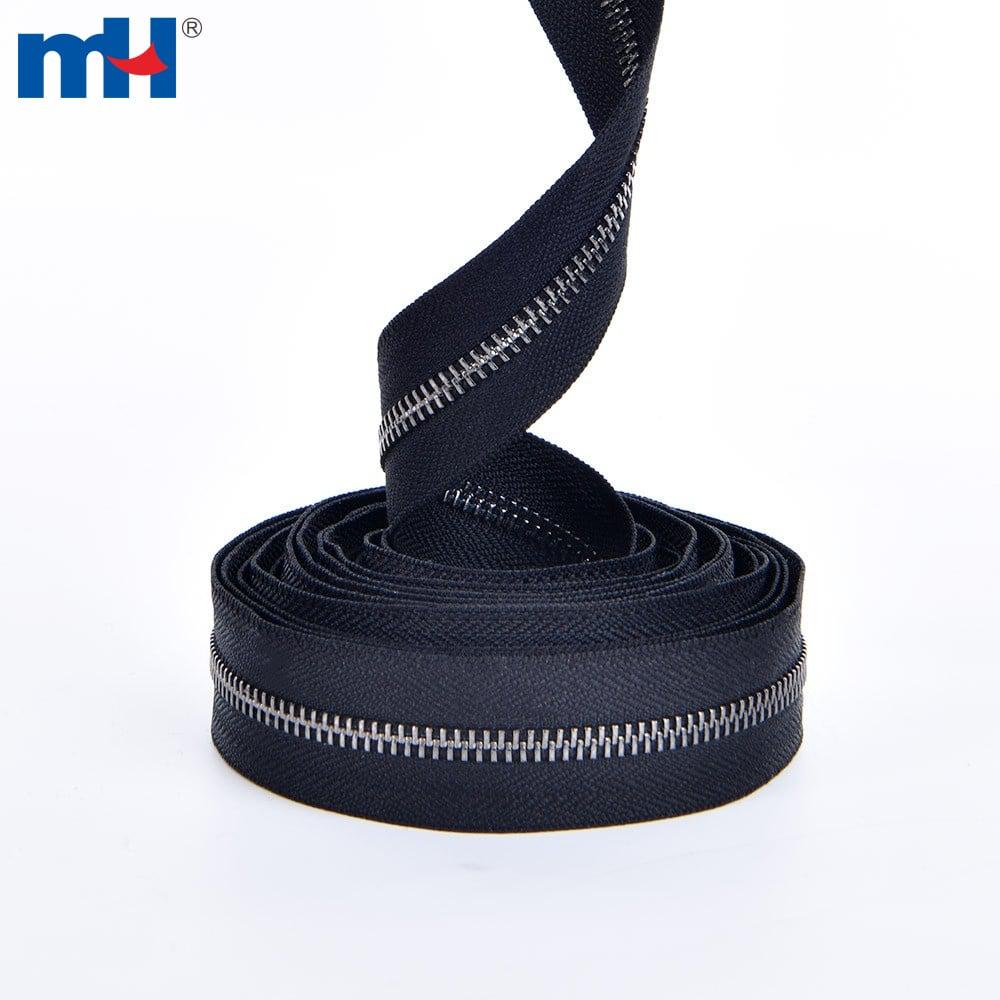 Rolos de zíper de metal níquel preto