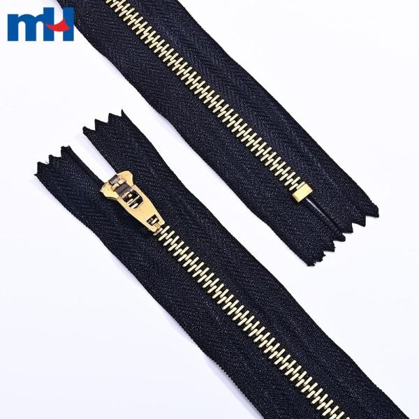 5YG closed end brass zippers supplier