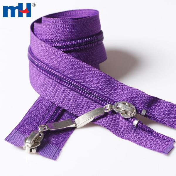 Cremallera bidireccional separada, chaqueta con cremallera bidireccional, cremalleras deslizantes dobles
