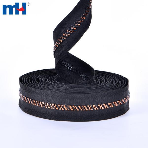 Fermeture à glissière en plastique moulé en gros 5 # longue chaîne