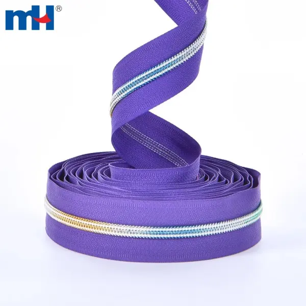 Wholesale multi color teeth zipper and long chain