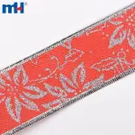 Cintas navideñas con alambre plateado brillante
