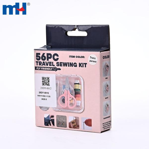 56-teiliges Mini-Nähset – kleine Box (85 x 87 x 21 mm)