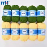 Hilo de algodón lechoso de crochet