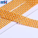 6-reihiges Strass-Netzband – perfekt für Kostüme, Heimwerker- und Bastelprojekte