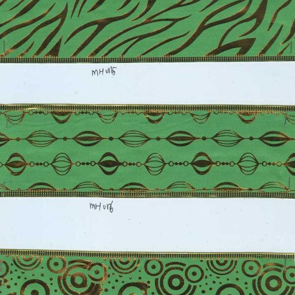 Emerald green Christmas ribbon with wire edge