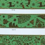 Emerald green Christmas ribbon with wire edge