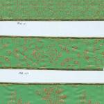Emerald green Christmas ribbon with wire edge