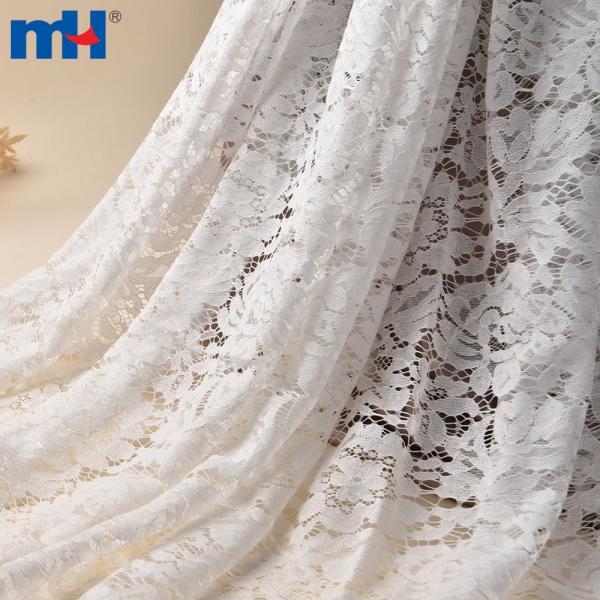 Tessuto di pizzo di cotone nylon