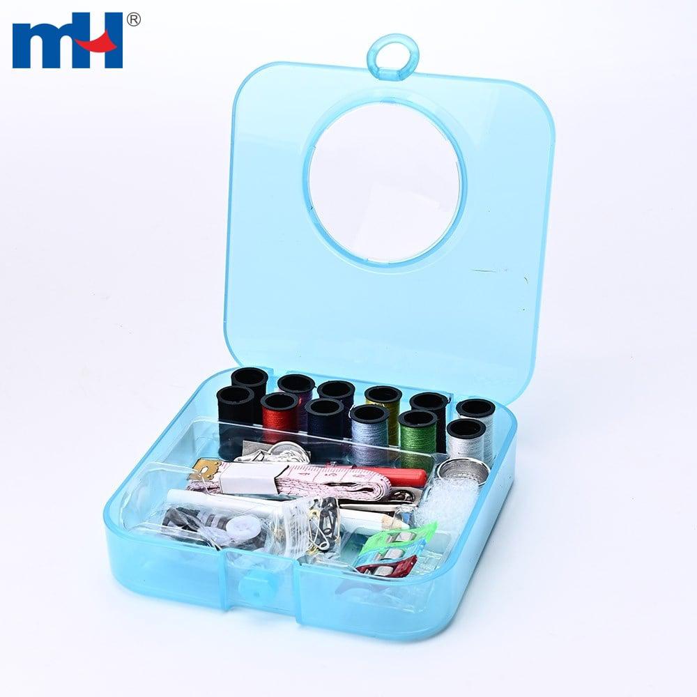 Sewing Kit with Magnifying Glass, 85 Pieces - Small Box (120 x 120 x 29 mm)