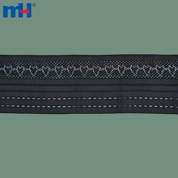 Fascia elastica nera premium per lavorare a maglia