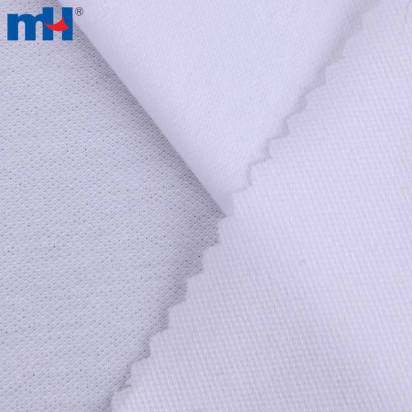 Tissu piqué tricoté en coton et spandex