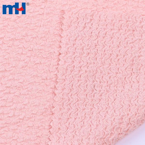 Pembe tüvit krep kumaş, %95 polyester %5 spandeks