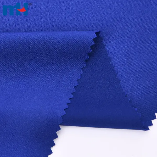 Tela de satén charmeuse elástica, 95% poliéster, 5% spandex, venta al por mayor
