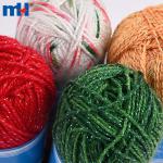 Metallic acrylic blend sewing yarn