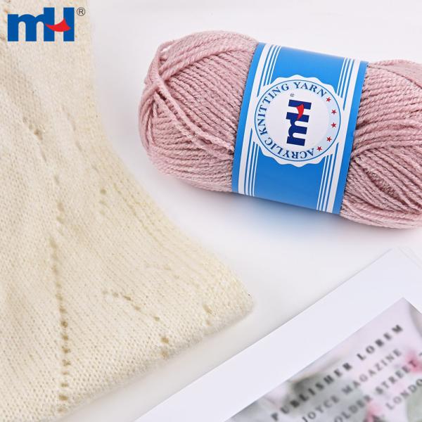 Metallic acrylic blend sewing yarn