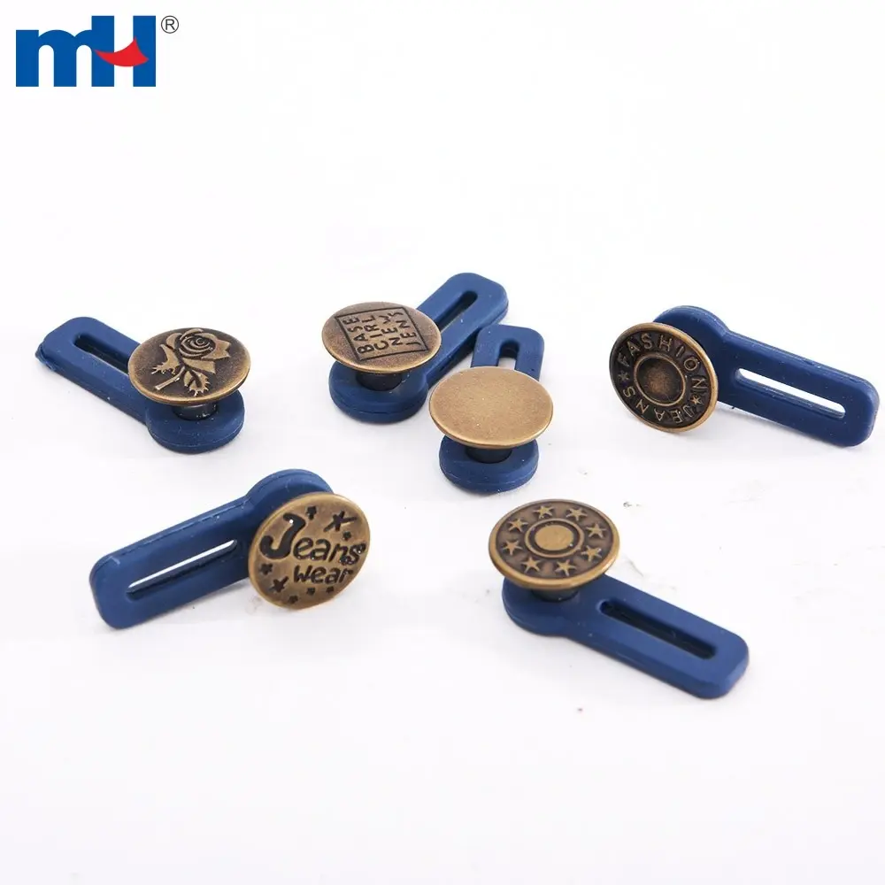Retractable jeans button