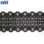 African lace trim with rhinestones