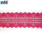 African lace trim with rhinestones
