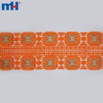 African lace trim with rhinestones