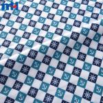 Çapa dümen tasarımı yatak çarşafı kumaşı