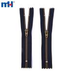 #3.5 Zíper Enrolado de Nylon Metálico de Latão Antigo