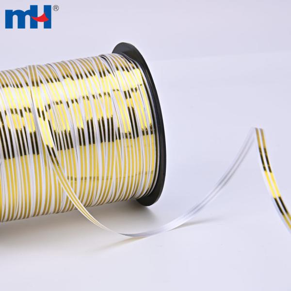 5mm balloon string ribbon with gold wire