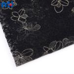 Pizzo floreale metallizzato oro/nero