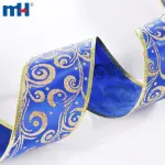 Blue Christmas decorative ribbon