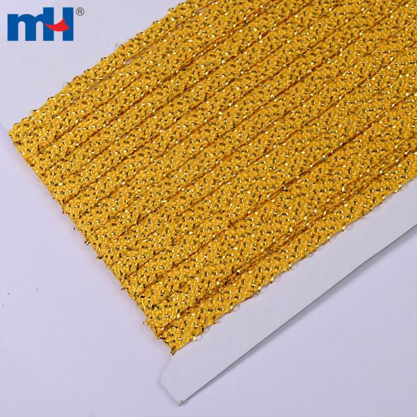 Metallic gold braided rope