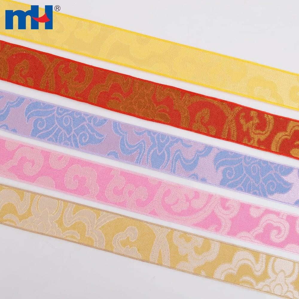 Cintas jacquard bordadas
