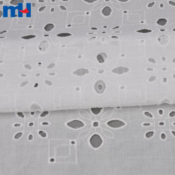 Cotton fabric with lace opening
