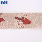 Wstążka świąteczna, wstążka świąteczna z juty, wstążki świąteczne w kropki