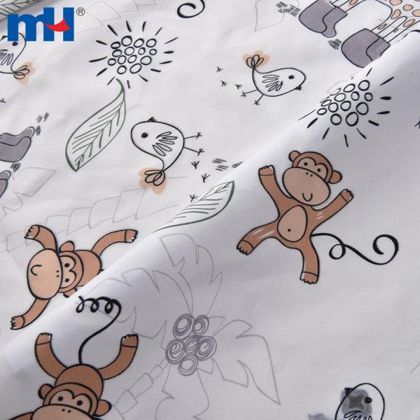 Printing cartoon bed sheet materials