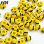 Koraliki ceramiczne w paski okrągłe