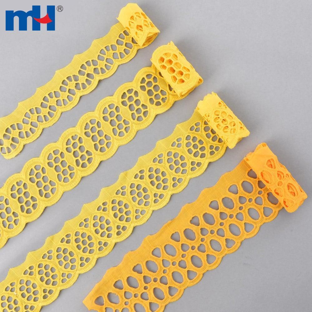 Ribete de encaje de algodón